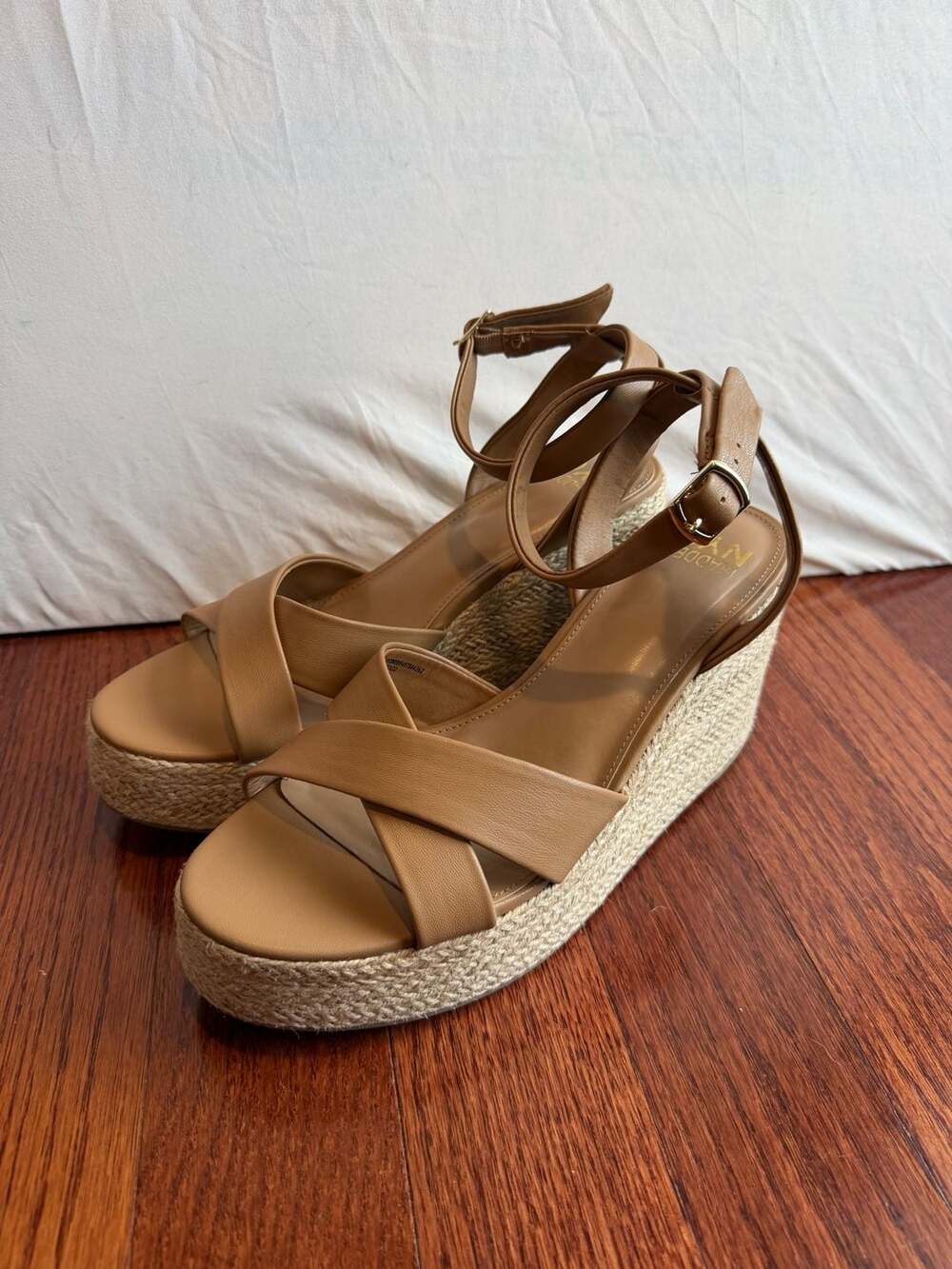 Madden NYC Women's Crisscross Strap Espadrille Wedge Sandals